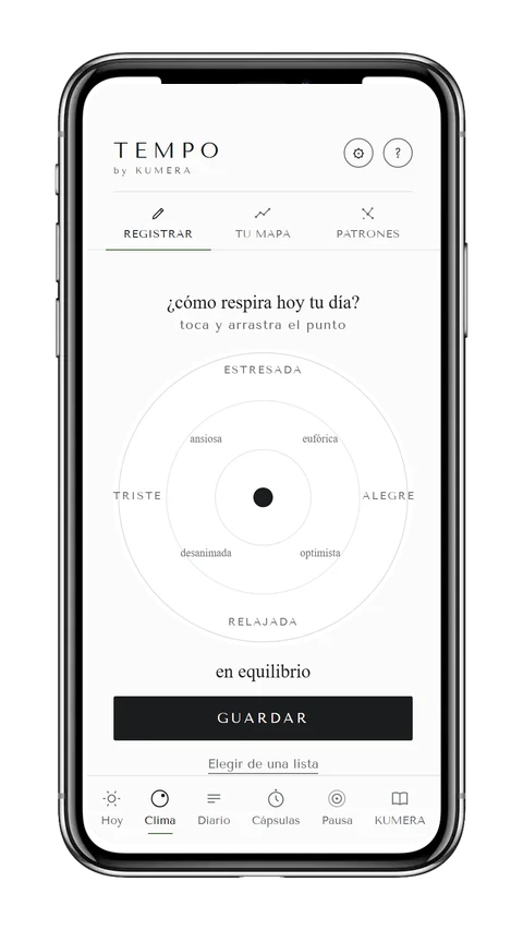 Captura de la pantalla Clima de la app TEMPO