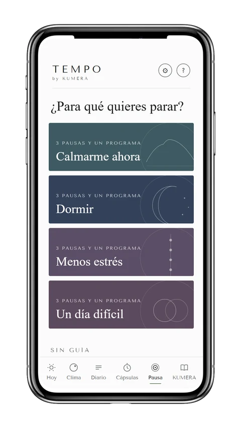 Captura de la pantalla Pausa de la app TEMPO